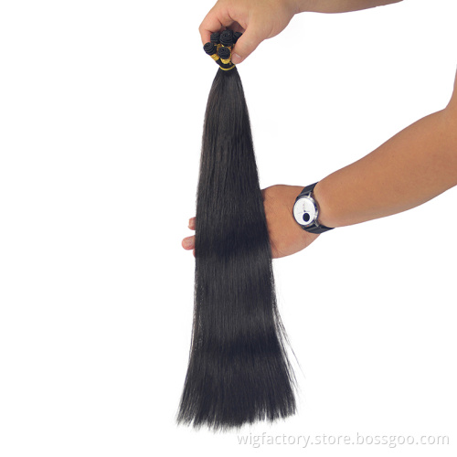 Double drawn cheap bulk human hair bundles,fast shipping wholesale peruvian hair,directly human hair cuticle aligned mink hair